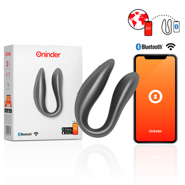 Stimolatore G-Spot Clitoride Nero con App per Coppie Dinamiche